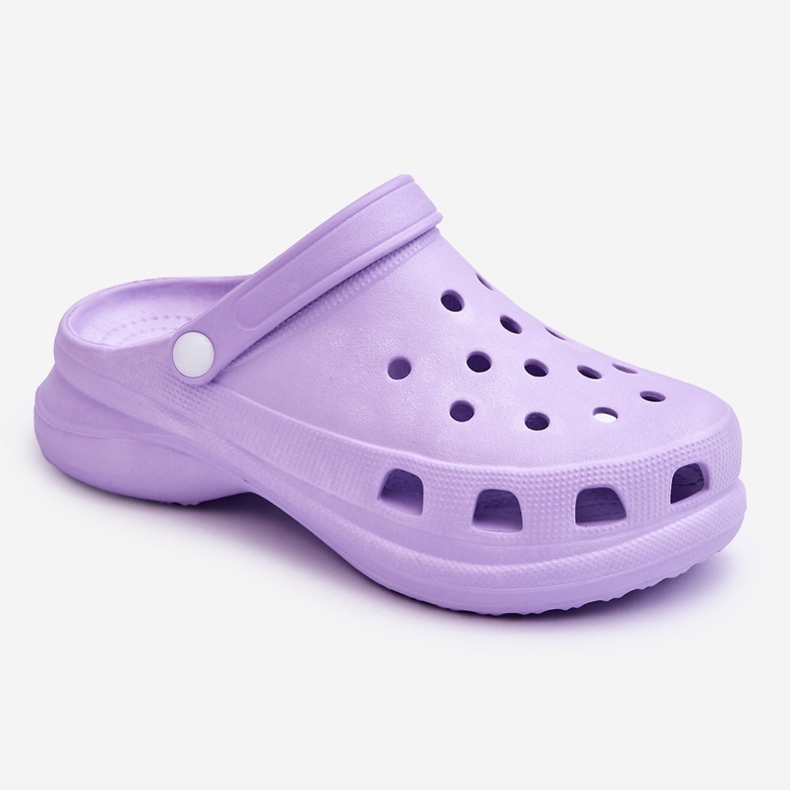 PG2 Mules Crocs en mousse à grosses semelles Violet Katniss 1