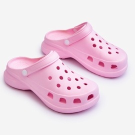 PG2 Mousse Slides Crocs On A Chunky Sole Rose Katniss 2