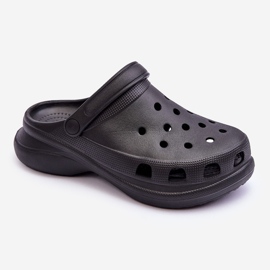 PG2 Foam Slides Crocs On A Chunky Sole Noir Katniss 1