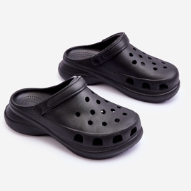PG2 Foam Slides Crocs On A Chunky Sole Noir Katniss 2
