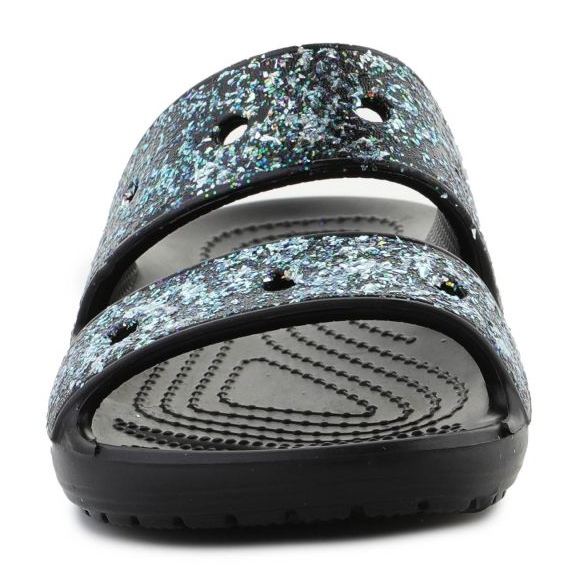 Crocs Classic Glitter Sandal 207788-0C4 tongs noir 1