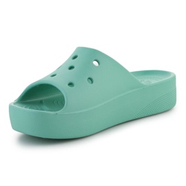 Claquette à plateforme classique Crocs W 208180-3UG vert 2