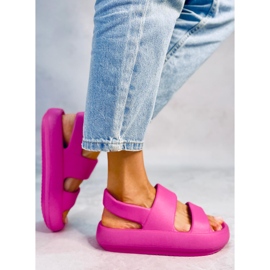 Sandales Caoutchouc Boddie Fuchsia rose 2