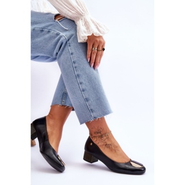 Escarpin Cuir Talon Bas Maciejka 05960-01 Noir le noir 5