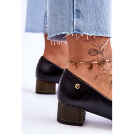 Escarpin Cuir Talon Bas Maciejka 05960-01 Noir le noir 4
