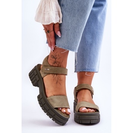 Sandales Femme Big Star Suede LL276033 Vert 1