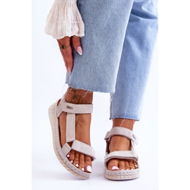 Sandales Velcro Daim Big Star LL276014 beige 1