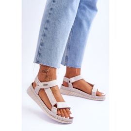 Sandales Velcro Daim Big Star LL276014 beige 2
