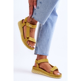 Big Star Suede Velcro Sandales LL276013 Jaune 3