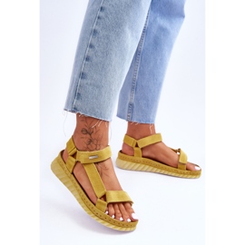 Big Star Suede Velcro Sandales LL276013 Jaune 2