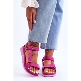Sandales En Daim Avec Velcro Big Star LL276012 Rose 1
