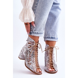 Bottes en Cuir Ajouré Maciejka 04040-11 Blanc 1