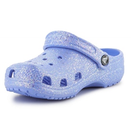 Sabots Crocs Classic Glitter Clog K Jr 206993-5Q6 bleu 2