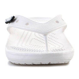 Crocs Classic Flip Tongs Femme 207713-100 blanc blanc 1