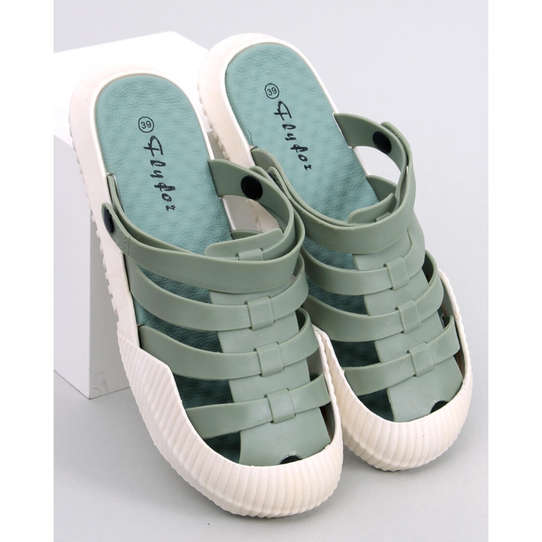 Sandales en caoutchouc femme Sammy Green vert 1