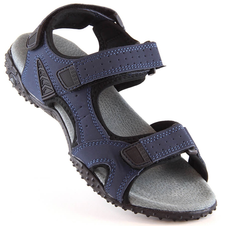 Sandales sport velcro bleu marine American Club 1