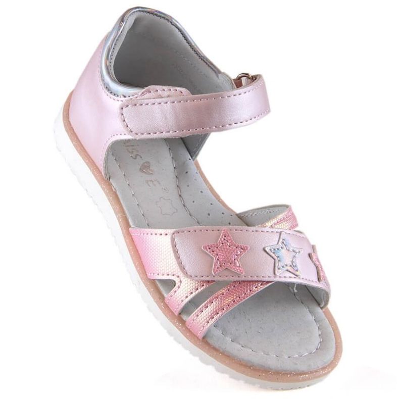 Sandales velcro Miss Jr EVE427A rose 1 Sandales velcro Miss Jr EVE427A rose 1