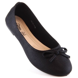Ballerines à nœud eVento W 1136 noir le noir 1