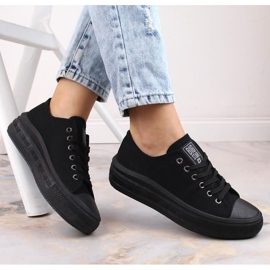 Baskets à plateforme Big Star W INT1874A noir 2