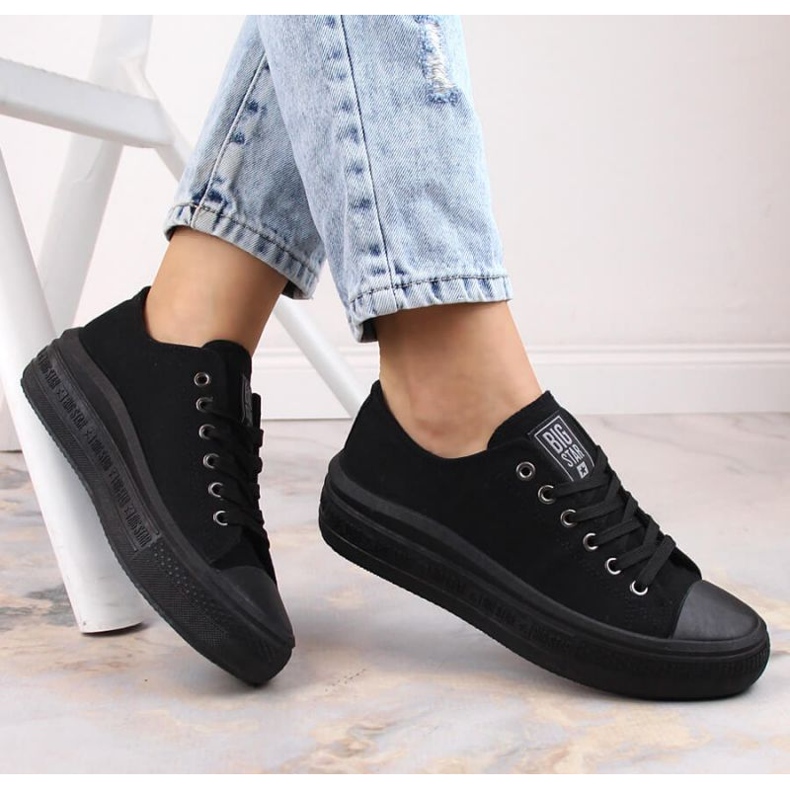 Baskets à plateforme Big Star W INT1874A noir 2