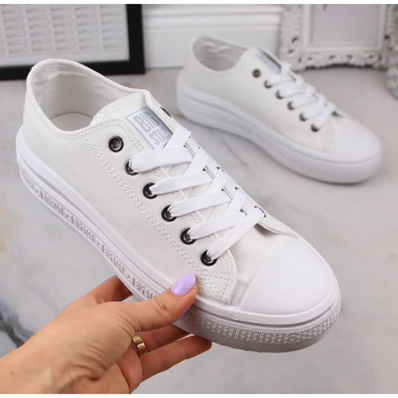 Baskets à plateforme Big Star W INT1874B blanches 1