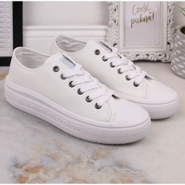 Baskets à plateforme Big Star W INT1874B blanches 4