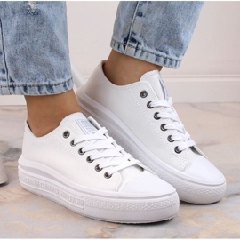 Baskets à plateforme Big Star W INT1874B blanches 6