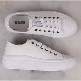 Baskets à plateforme Big Star W INT1874B blanches 7