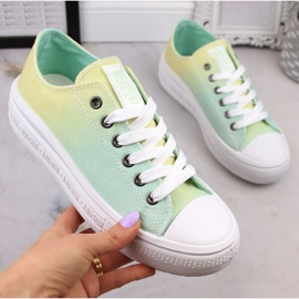 Baskets plateforme Big Star W INT1876A ombre vert 1