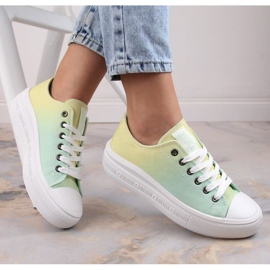 Baskets plateforme Big Star W INT1876A ombre vert 2