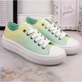 Baskets plateforme Big Star W INT1876A ombre vert 5