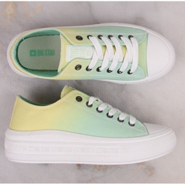 Baskets plateforme Big Star W INT1876A ombre vert 6
