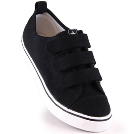 Baskets velcro News Jr EVE408B noir 1