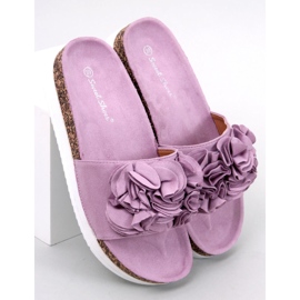BM Chaussons Rizzo Fleur Violette 1