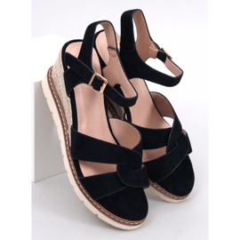 BM Espadrilles noires compensées Sermon le noir 1