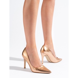 Talons hauts dorés pour femmes 1