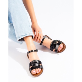 W. Potocki Sandales cuir femme Potocki noir 2