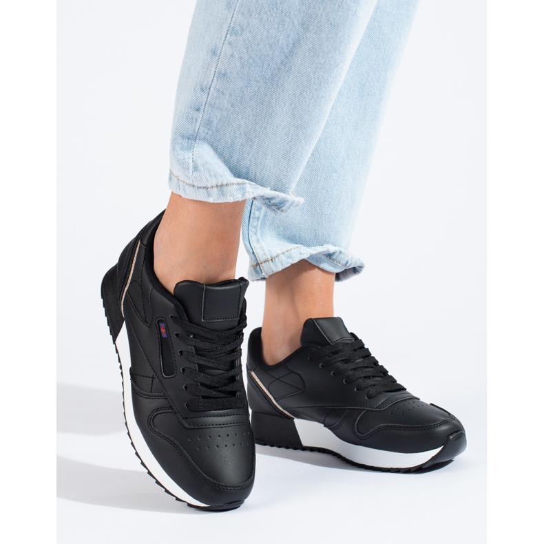 Baskets shelovet noires femme 1