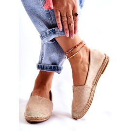 PG1 Espadrilles en daim à enfiler pour femmes Beige Corry 2