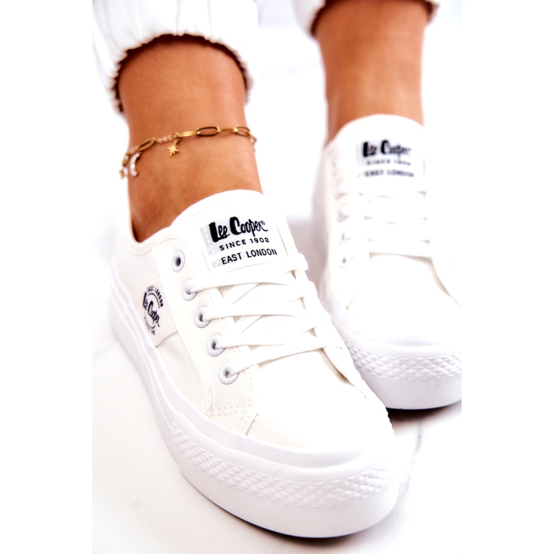 Baskets Sur Lee Cooper LCW-22-31-0837L Plateforme Blanche 4