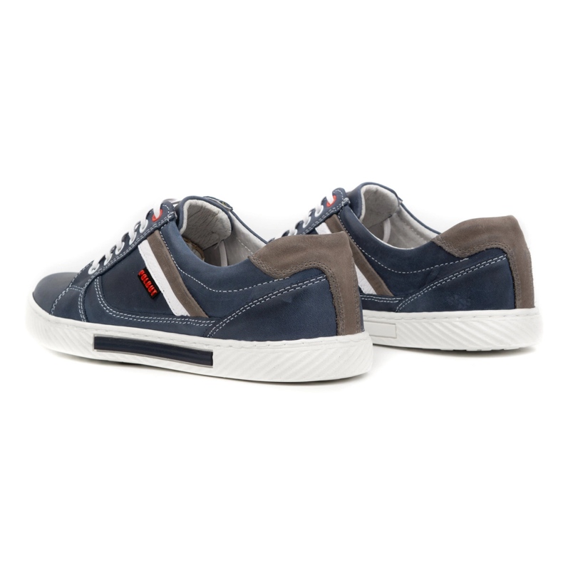 Polbut Chaussures homme en cuir J47, bleu marine et gris multicolore 5 Polbut Chaussures homme en cuir J47, bleu marine et gris multicolore 5