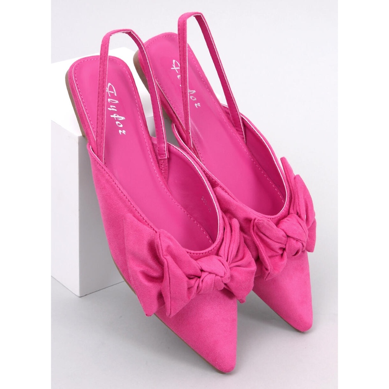 BM Geffen chaussons nœud fuchsia rose 1 BM Geffen chaussons nœud fuchsia rose 1