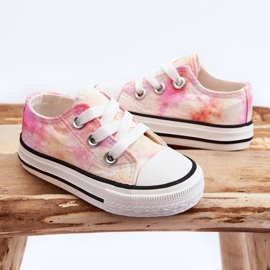 Sneakers classiques pour enfants avec effet Tie-Dye Simba blanche 2