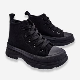 FR1 Baskets Montantes Enfant Black Freeze le noir 2