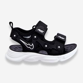 Tobias Garçons Sandales Velcro Noir Et Blanc 1