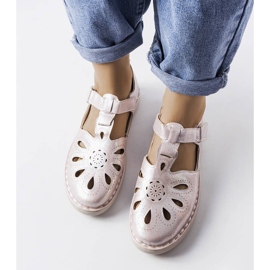 Derbies beiges LS5379 Taupe 2