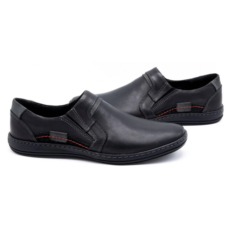Olivier Mocassins cuir homme 520 noir le noir 3