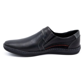 Olivier Mocassins cuir homme 520 noir 1
