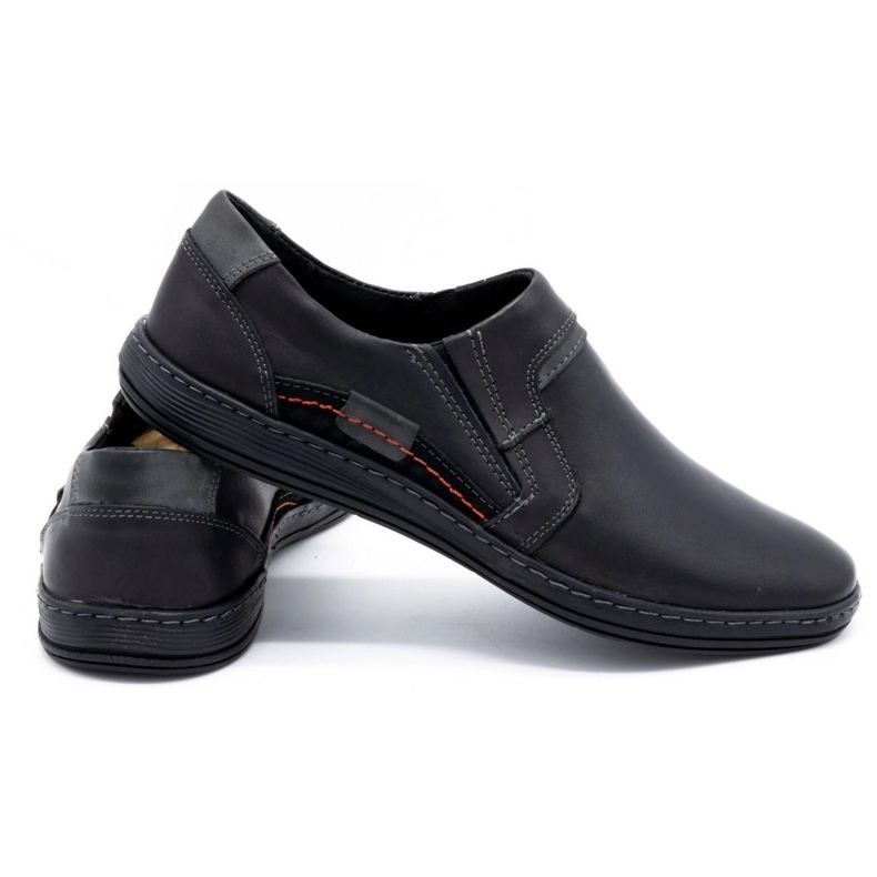 Olivier Mocassins cuir homme 520 noir le noir 2