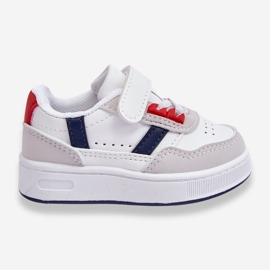 Chaussures de sport classiques pour enfants Marlin blanc et rouge blanche 1